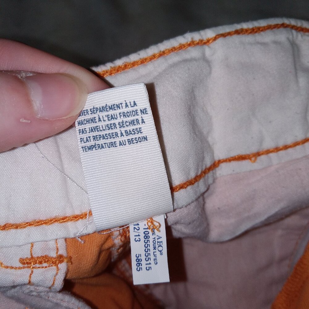 Y2K American Eagle Mens Shorts Lot Size 28 Orange Blue Chino Classic Preppy Golf - Picture 14 of 15